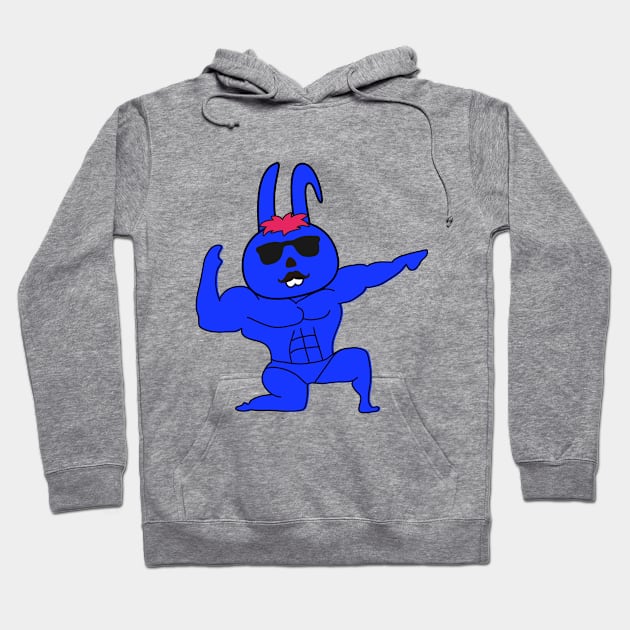 Funny Gym Bunny Hoodie by Leguang